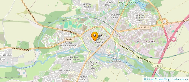localisation de l'entreprise PRESSE DE LA MAIRIE à SENLIS