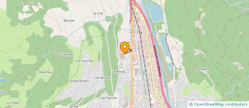 localisation de l'entreprise PRESSE DES QUATRE TETES SARL  SALLANCHES