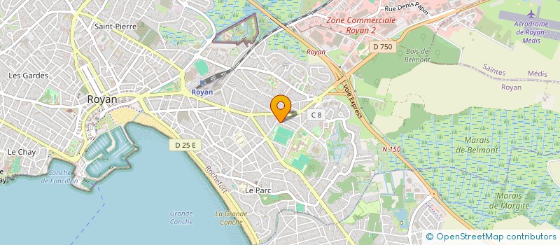 localisation de l'entreprise PRESSE DIAGNOSTIC à ROYAN