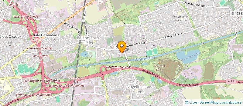 localisation de l'entreprise PRESSE DU CENTRE à LOISON-SOUS-LENS