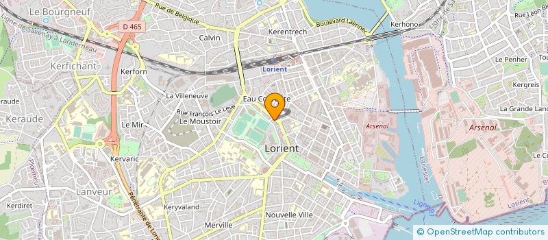 localisation de l'entreprise PRESSE EDITION REGION à LORIENT