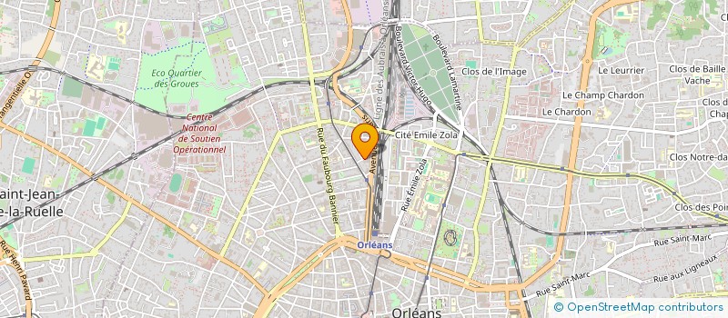 localisation de l'entreprise PRESSE EDITION SURDITE à ORLEANS