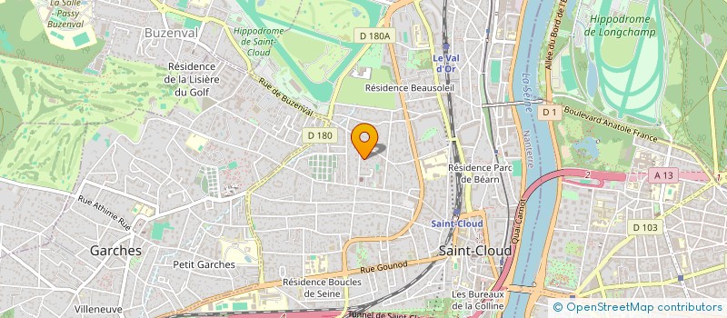 localisation de l'entreprise PRESSE ENTREPRISES FORMATION &CONSEIL à SAINT-CLOUD
