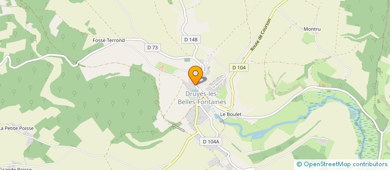 localisation de l'entreprise PRESSE EVASION  DRUYES-LES-BELLES-FONTAINES