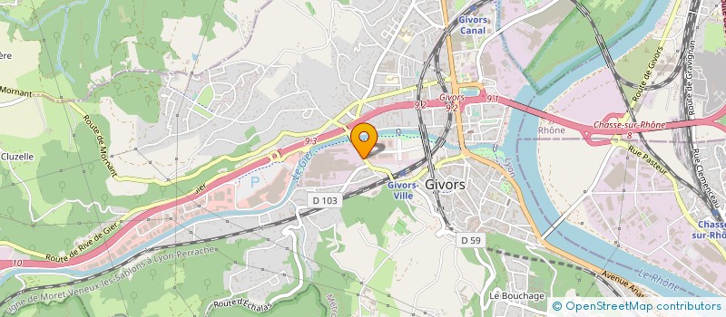 localisation de l'entreprise PRESSE ISGEC FRANCE à GIVORS