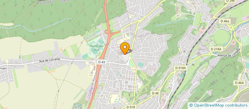 localisation de l'entreprise PRESSE LOISIRS à LONGWY