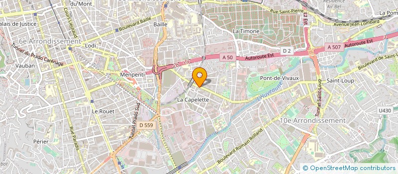 localisation de l'entreprise PRESSE PAPETERIE LA CAPELETTE à MARSEILLE