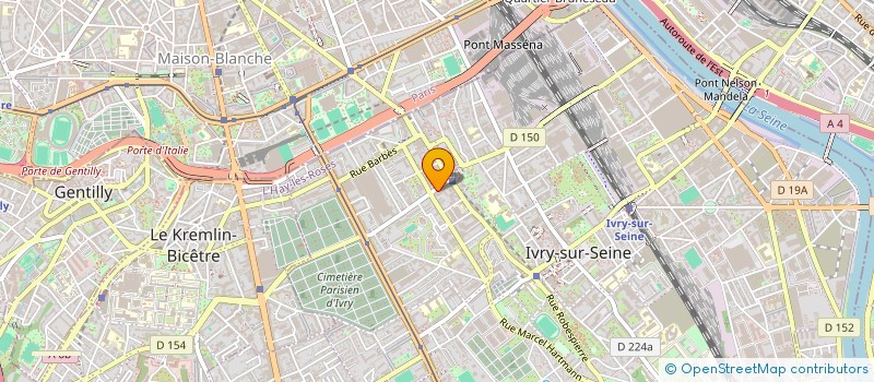 localisation de l'entreprise PRESSE POINT COM à IVRY-SUR-SEINE