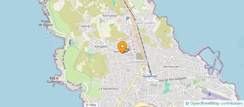 localisation de l'entreprise PRESSE QU'ILES DIFFUSION à QUIBERON