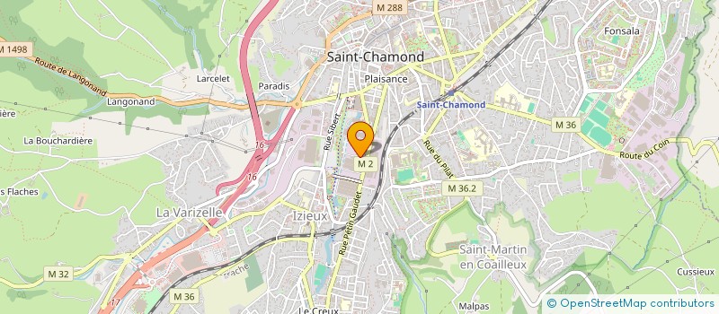 localisation de l'entreprise PRESSENSE IMMOBILIERE  SAINT-CHAMOND