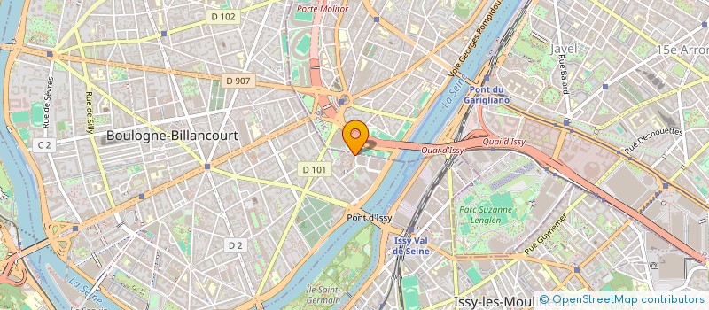 localisation de l'entreprise PRESSENSE-PUTEAUX à BOULOGNE-BILLANCOURT