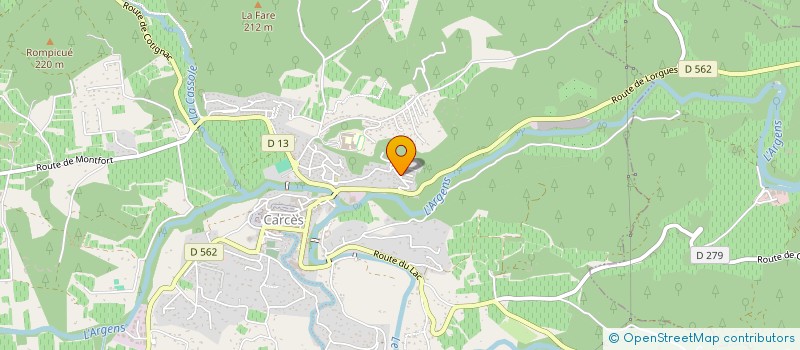 localisation de l'entreprise PRESSENTIA  CARCES