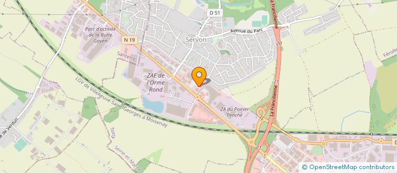 localisation de l'entreprise PRESSI à SERVON