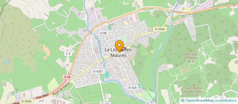 localisation de l'entreprise PRESSING 83  LA LONDE-LES-MAURES