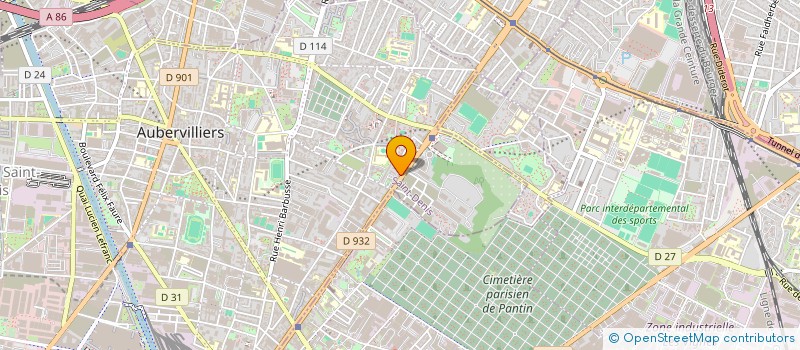 localisation de l'entreprise PRESSING AMAR KHODJA à AUBERVILLIERS