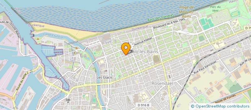 localisation de l'entreprise PRESSING AQUA CLEAN ECOLOGIQUE à DUNKERQUE