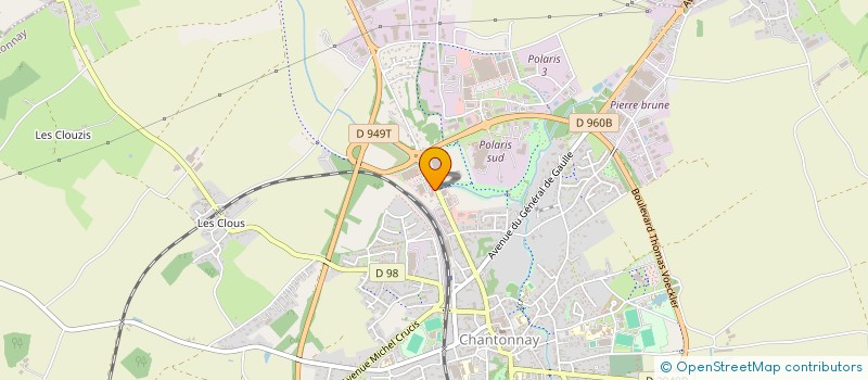 localisation de l'entreprise PRESSING AQUA CRISTAL  CHANTONNAY