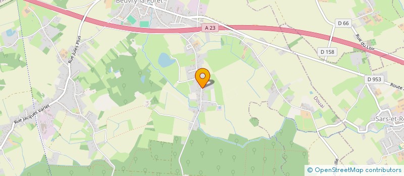 localisation de l'entreprise PRESSING AQUA'LUX à BEUVRY-LA-FORET