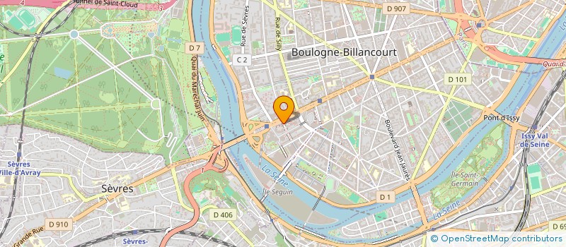 localisation de l'entreprise PRESSING AQUITAINE à BOULOGNE-BILLANCOURT