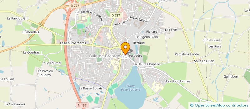 localisation de l'entreprise PRESSING BAINAIS BC à BAIN-DE-BRETAGNE
