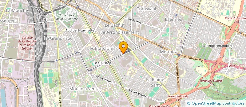 localisation de l'entreprise PRESSING BEAUVISAGE à LYON