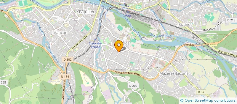 localisation de l'entreprise PRESSING BILLE  GELOS