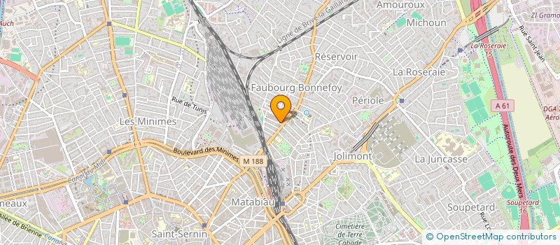 localisation de l'entreprise PRESSING BONNEFOY à TOULOUSE
