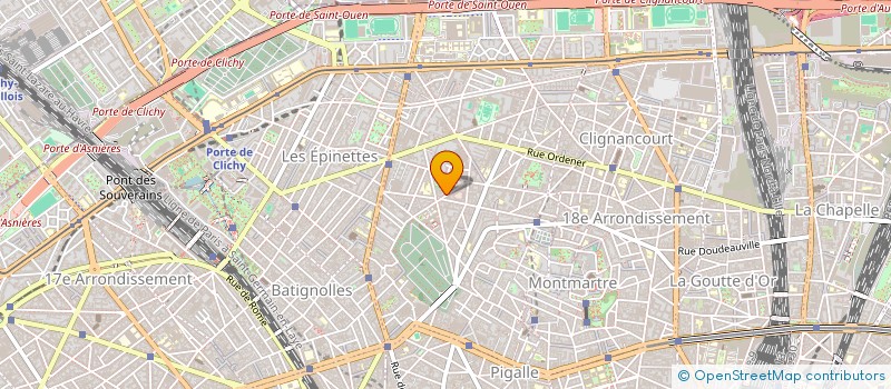 localisation de l'entreprise PRESSING CARPEAUX  PARIS