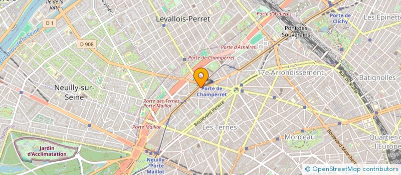 localisation de l'entreprise PRESSING CHAMPERRET  PARIS