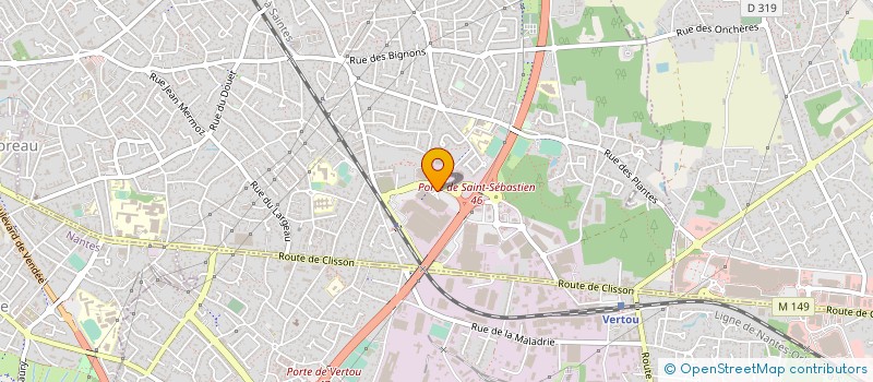 localisation de l'entreprise PRESSING CINQ à SAINT-SEBASTIEN-SUR-LOIRE
