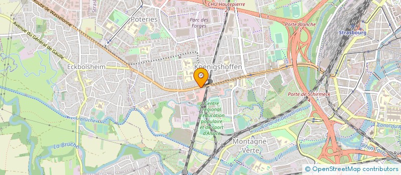 localisation de l'entreprise PRESSING CONSEILS  STRASBOURG