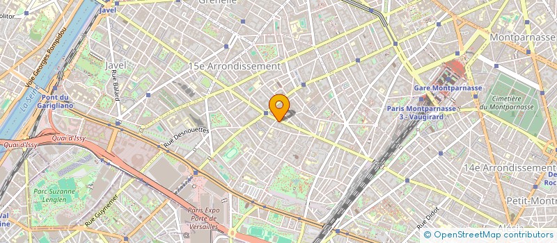 localisation de l'entreprise PRESSING DE CONVENTION  PARIS