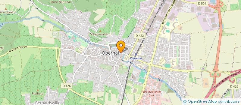 localisation de l'entreprise PRESSING DE L'HOTEL DE VILLE  OBERNAI