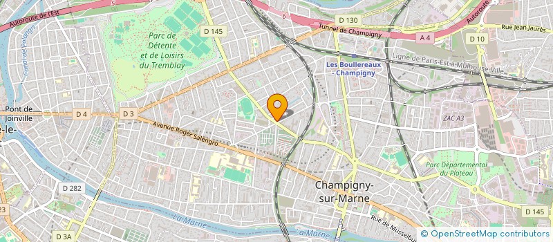 localisation de l'entreprise PRESSING DE L'HOTELLERIE à CHAMPIGNY-SUR-MARNE