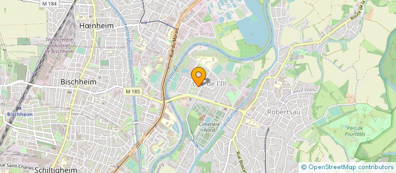 localisation de l'entreprise PRESSING DE L'ILL 67  STRASBOURG