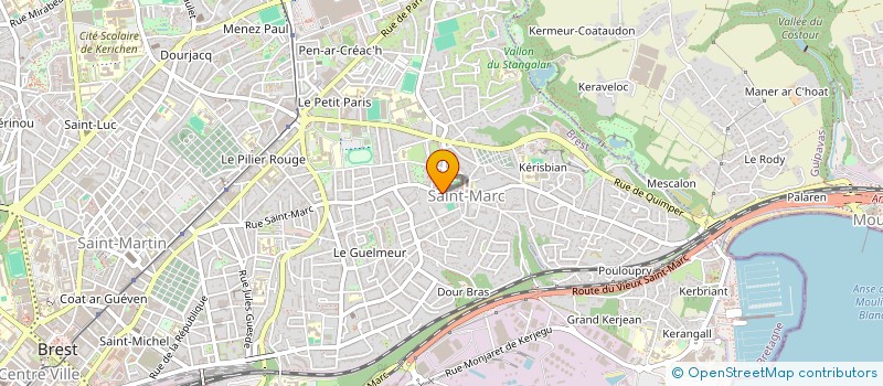 localisation de l'entreprise PRESSING DE L OCEAN à BREST