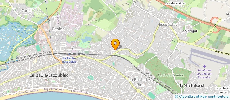 localisation de l'entreprise PRESSING DE LA BAIE à LA BAULE-ESCOUBLAC