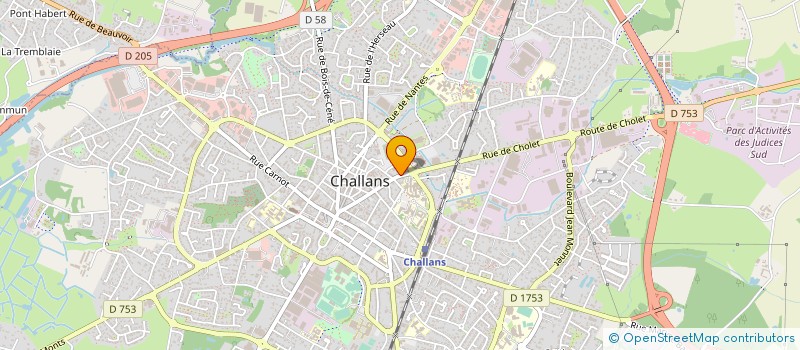 localisation de l'entreprise PRESSING DE LA BONNE FONTAINE à CHALLANS