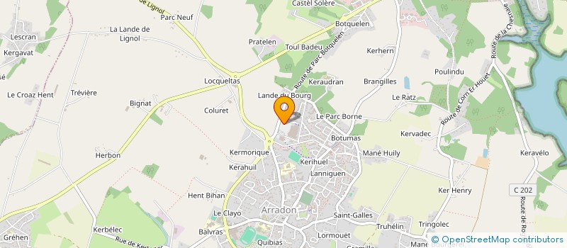 localisation de l'entreprise PRESSING DE LA BRECHE à ARRADON