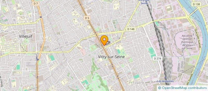 localisation de l'entreprise PRESSING DE LA MAIRIE à VITRY-SUR-SEINE