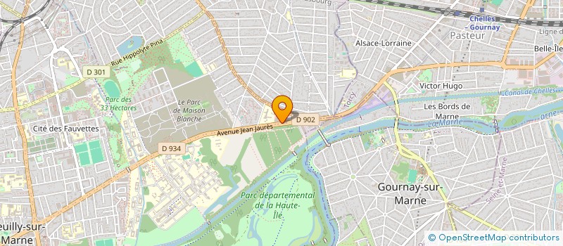 localisation de l'entreprise PRESSING DE LA POINTE à NEUILLY-SUR-MARNE