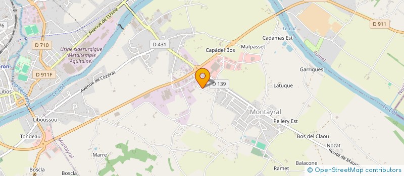 localisation de l'entreprise PRESSING DE LA SOURCE à MONTAYRAL