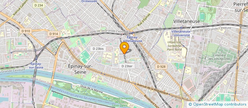 localisation de l'entreprise PRESSING DE LA SOURCE à EPINAY-SUR-SEINE