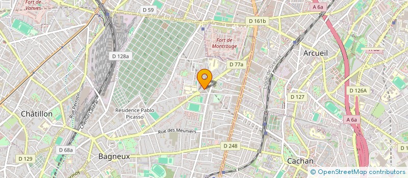 localisation de l'entreprise PRESSING DE LA TOUR à BAGNEUX