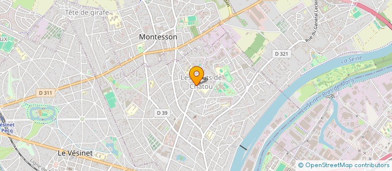 localisation de l'entreprise PRESSING DE MAUPASSANT à CHATOU