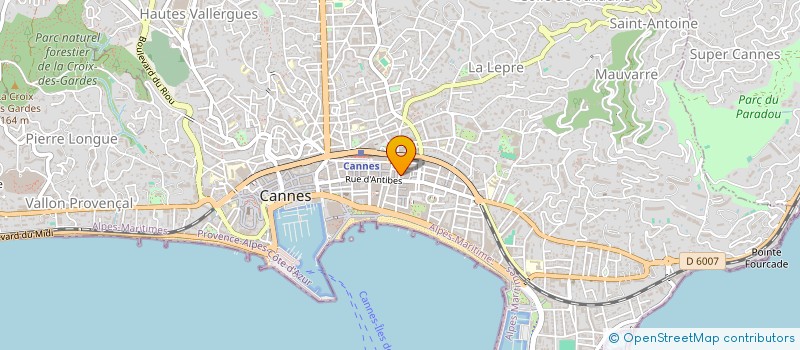 localisation de l'entreprise PRESSING DE PARIS à CANNES
