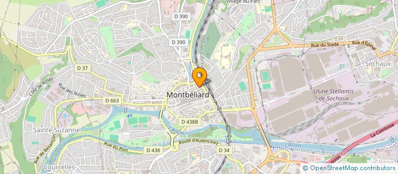 localisation de l'entreprise PRESSING DE VELOTTE à MONTBELIARD