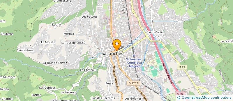 localisation de l'entreprise PRESSING DE WARENS à SALLANCHES