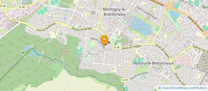 localisation de l'entreprise PRESSING DES 4 SAISONS à MONTIGNY-LE-BRETONNEUX