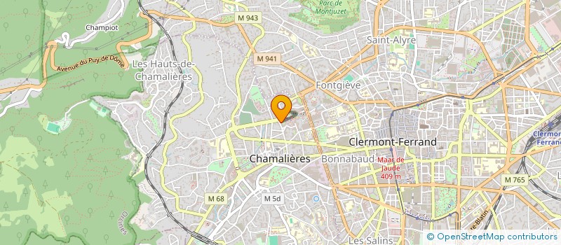 localisation de l'entreprise PRESSING DES ARCADES  CHAMALIERES